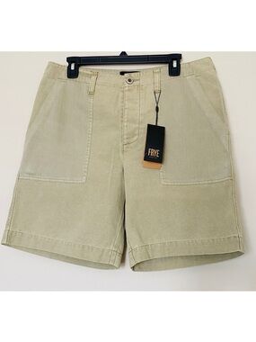 NWT Frye Men's Utility Fatigue Shorts Military Sage Size 34